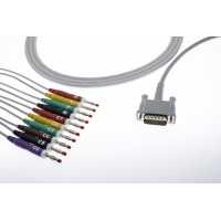 PHILLIPS 10 LEAD ECG PATIENT CABLE – 4 MM BANANA – 22K.R
