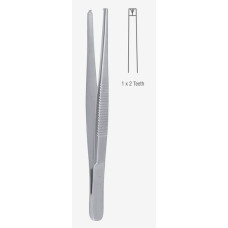 Dressing / Dissecting Forceps - Toothed-4"