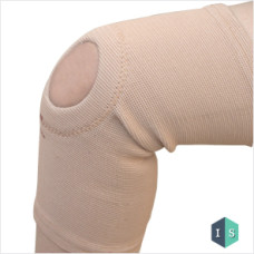 TUBULAR KNEE SUPPORT WITH CENTRAL HOLE 