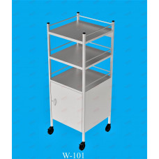 INSTRUMENT TROLLEY- 3FEET HEIGHT WITH DRAWER